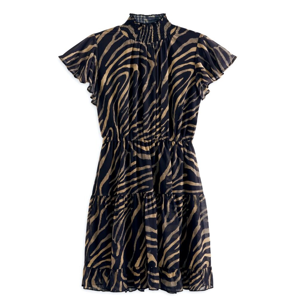 Few Moda Lluvia Flutter Sleeve Dress